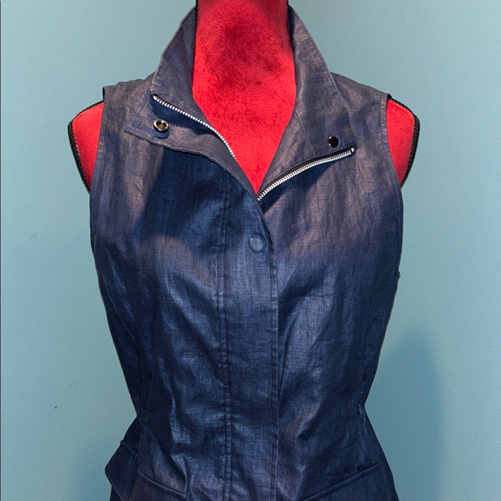 Peter Millar Women's Sleeveless Navy Jacket Size Small - Picture 4 of 13